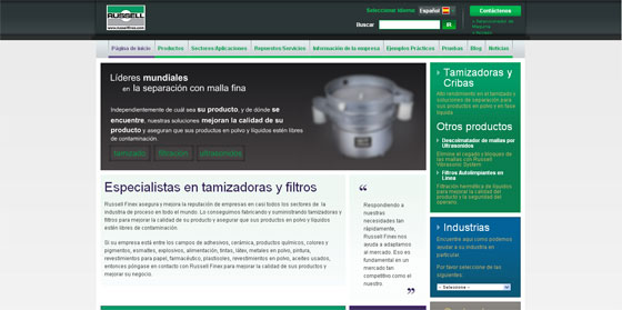 Foto de Russell Finex rediseña su página web en español