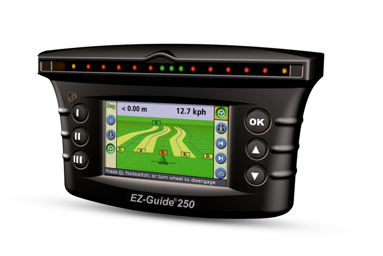 Guided by GPS screens New Holland EZ Guide 250 Agriculture Guided