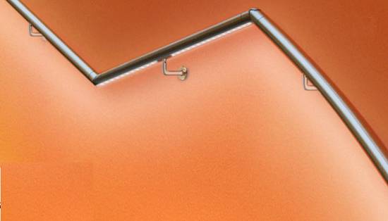 Barandillas de pared Easy glass Q-lights Linear Light - Construcción