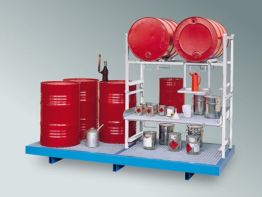 Estanterías para el vaciado de barriles - Almacenaje y logística