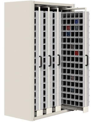 Armarios con bastidores extraíbles para contenedores basculantes