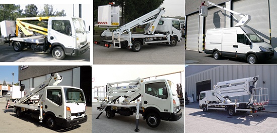 Picture of Aerial platforms on truck