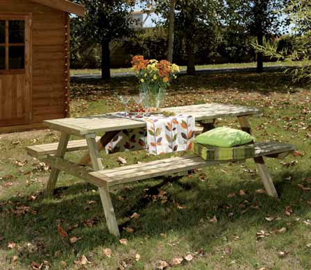 Mesas y bancos Durapin Picnic - Jardinería - Mesas y bancos