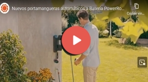 Vdeo Portamangueras automáticos a Batería PowerRoll