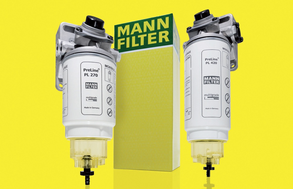 Systems of pre-filter of fuel injection diesel, PreLine 270 and 420 of Mann-Filter systems