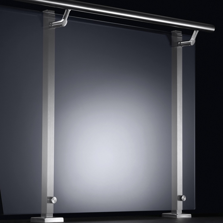 Barandillas de pared Easy glass Square Line 40 x 40 - Construcción