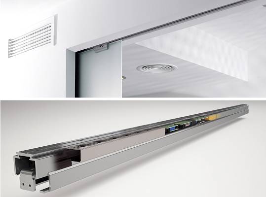 Guía automática para puertas empotradas Motion4 e-motion - Puertas y