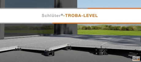 Sistema de plots para balcones y terrazas: Schlüter-TROBA-LEVEL