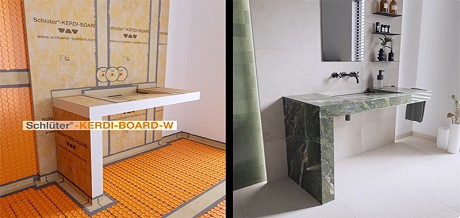 Sistemas para baños de ensueño (Baño modular con Schlüter-Systems)