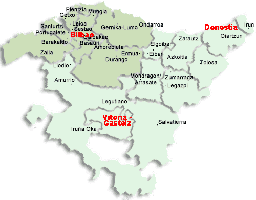 Mapa de Euskadi