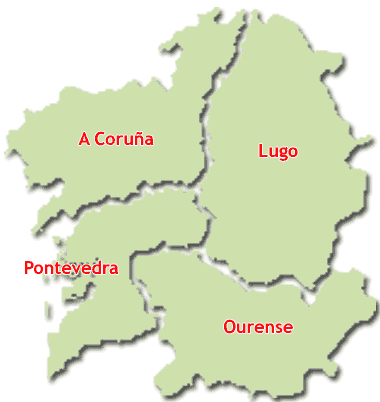 Mapa de Galicia / Galiza